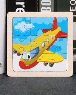 9 Pieces Wooden Jigsaw Puzzle